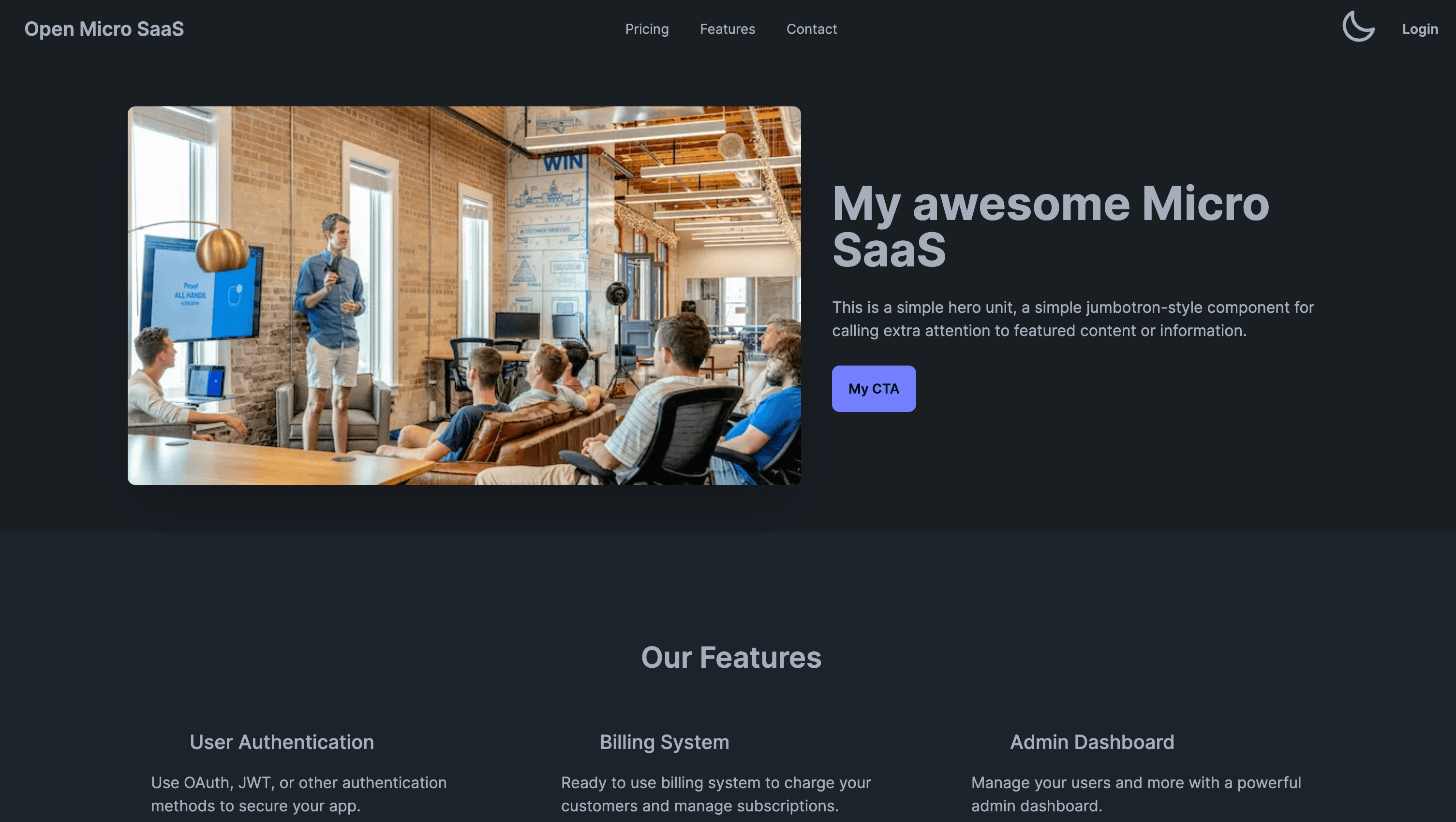 Open Micro SaaS: The Next.js SaaS boilerplate in Github